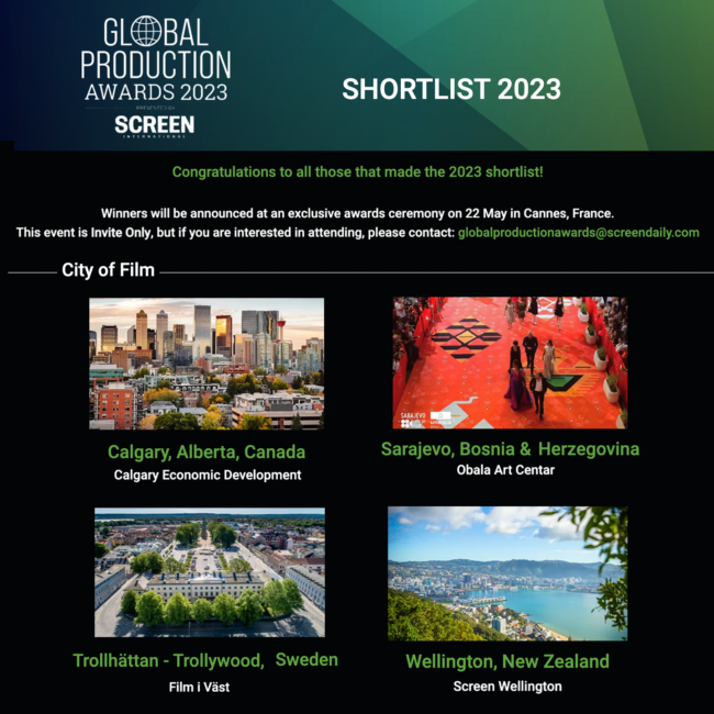 Global Production Awards – nominacije (1)